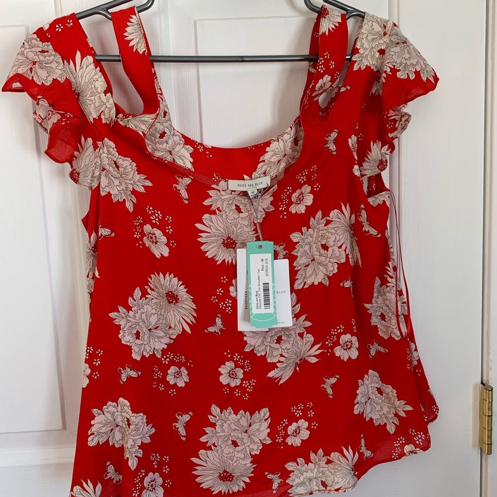 Skies are Blue blouse from stitch fix